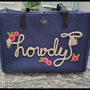 Kate Spade howdy tote, euc.